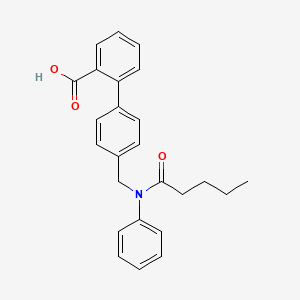molecular formula C25H25NO3 B606500 2-{4-[(N-苯基戊酰胺)甲基]苯基}苯甲酸 CAS No. 862891-27-8