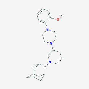 molecular formula C26H39N3O B6065023 1-[1-(2-adamantyl)-3-piperidinyl]-4-(2-methoxyphenyl)piperazine 