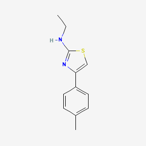 molecular formula C12H14N2S B6065024 N-ethyl-4-(4-methylphenyl)-1,3-thiazol-2-amine 