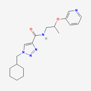 1-(cyclohexylmethyl)-N-[2-(3-pyridinyloxy)propyl]-1H-1,2,3-triazole-4-carboxamide