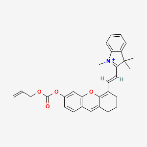 molecular formula C30H30NO4+ B606505 2-[2-[2,3-二氢-6-[[(2-丙烯-1-氧基)羰基]氧基]-1H-呫喃-4-基]乙烯基]-1,3,3-三甲基-3H-吲哚 CAS No. 2079118-42-4