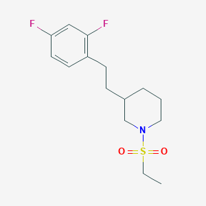 molecular formula C15H21F2NO2S B6065059 3-[2-(2,4-difluorophenyl)ethyl]-1-(ethylsulfonyl)piperidine 