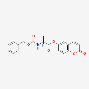 molecular formula C21H19NO6 B6065061 4-methyl-2-oxo-2H-chromen-6-yl N-[(benzyloxy)carbonyl]alaninate 