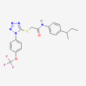 N-(4-sec-butylphenyl)-2-({1-[4-(trifluoromethoxy)phenyl]-1H-tetrazol-5-yl}thio)acetamide