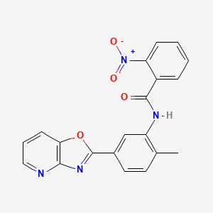 N-(2-methyl-5-[1,3]oxazolo[4,5-b]pyridin-2-ylphenyl)-2-nitrobenzamide