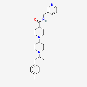 molecular formula C27H38N4O B6065141 1'-[1-methyl-2-(4-methylphenyl)ethyl]-N-(3-pyridinylmethyl)-1,4'-bipiperidine-4-carboxamide 