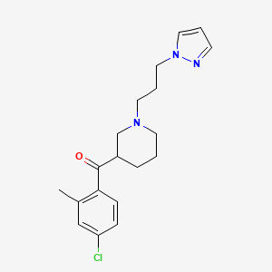 (4-chloro-2-methylphenyl){1-[3-(1H-pyrazol-1-yl)propyl]-3-piperidinyl}methanone