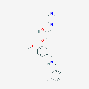 1-(2-methoxy-5-{[(3-methylbenzyl)amino]methyl}phenoxy)-3-(4-methyl-1-piperazinyl)-2-propanol