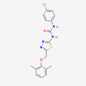 N-(4-chlorophenyl)-N'-{5-[(2,6-dimethylphenoxy)methyl]-1,3,4-thiadiazol-2-yl}urea