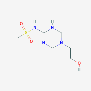 N-[5-(2-hydroxyethyl)-1,4,5,6-tetrahydro-1,3,5-triazin-2-yl]methanesulfonamide