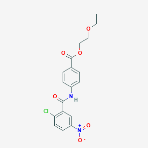 2-ethoxyethyl 4-[(2-chloro-5-nitrobenzoyl)amino]benzoate