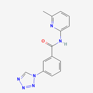 N-(6-methyl-2-pyridinyl)-3-(1H-tetrazol-1-yl)benzamide