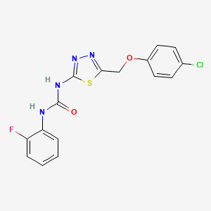 1-{5-[(4-Chlorophenoxy)methyl]-1,3,4-thiadiazol-2-yl}-3-(2-fluorophenyl)urea