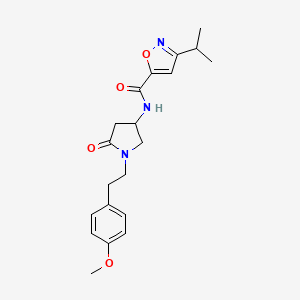 3-isopropyl-N-{1-[2-(4-methoxyphenyl)ethyl]-5-oxo-3-pyrrolidinyl}-5-isoxazolecarboxamide