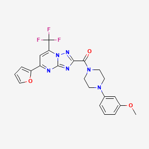 5-(2-furyl)-2-{[4-(3-methoxyphenyl)-1-piperazinyl]carbonyl}-7-(trifluoromethyl)[1,2,4]triazolo[1,5-a]pyrimidine