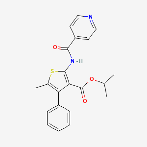 isopropyl 2-(isonicotinoylamino)-5-methyl-4-phenyl-3-thiophenecarboxylate