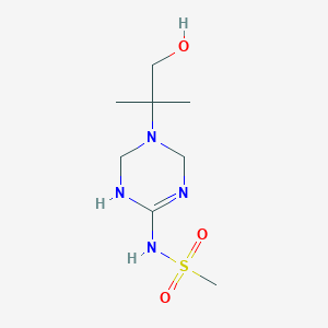 N-[5-(2-hydroxy-1,1-dimethylethyl)-1,4,5,6-tetrahydro-1,3,5-triazin-2-yl]methanesulfonamide