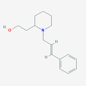 molecular formula C16H23NO B6065319 2-[1-(3-phenyl-2-propen-1-yl)-2-piperidinyl]ethanol 