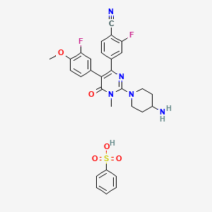 molecular formula C30H29F2N5O5S B606533 LSD1-IN-7苯磺酸盐 CAS No. 2097523-60-7