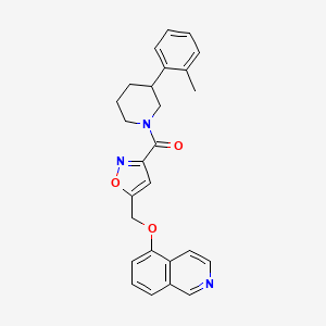 5-[(3-{[3-(2-methylphenyl)-1-piperidinyl]carbonyl}-5-isoxazolyl)methoxy]isoquinoline