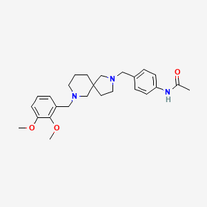 N-(4-{[7-(2,3-dimethoxybenzyl)-2,7-diazaspiro[4.5]dec-2-yl]methyl}phenyl)acetamide