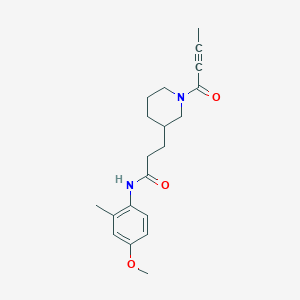 3-[1-(2-butynoyl)-3-piperidinyl]-N-(4-methoxy-2-methylphenyl)propanamide