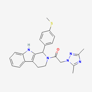 2-[(3,5-dimethyl-1H-1,2,4-triazol-1-yl)acetyl]-1-[4-(methylthio)phenyl]-2,3,4,9-tetrahydro-1H-beta-carboline