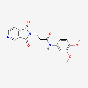 N-(3,4-dimethoxyphenyl)-3-(1,3-dioxo-1,3-dihydro-2H-pyrrolo[3,4-c]pyridin-2-yl)propanamide