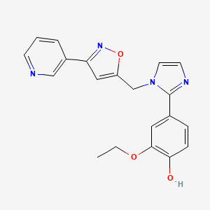 2-ethoxy-4-{1-[(3-pyridin-3-ylisoxazol-5-yl)methyl]-1H-imidazol-2-yl}phenol