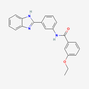 molecular formula C22H19N3O2 B6065499 N-[3-(1H-benzimidazol-2-yl)phenyl]-3-ethoxybenzamide 