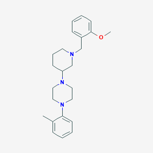 1-[1-(2-methoxybenzyl)-3-piperidinyl]-4-(2-methylphenyl)piperazine