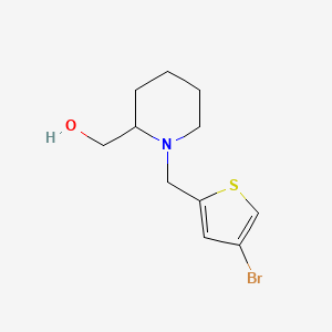 {1-[(4-bromo-2-thienyl)methyl]-2-piperidinyl}methanol