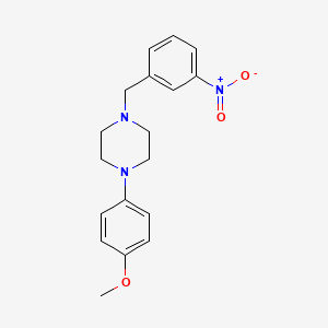 1-(4-methoxyphenyl)-4-(3-nitrobenzyl)piperazine