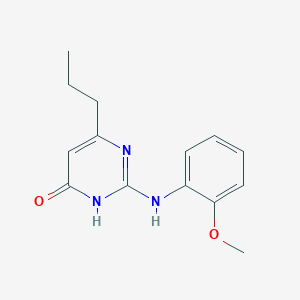 2-[(2-methoxyphenyl)amino]-6-propyl-4(3H)-pyrimidinone