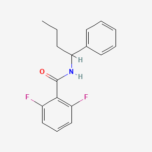 molecular formula C17H17F2NO B6065634 2,6-difluoro-N-(1-phenylbutyl)benzamide 