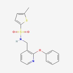 molecular formula C17H16N2O3S2 B6065639 5-methyl-N-[(2-phenoxy-3-pyridinyl)methyl]-2-thiophenesulfonamide 