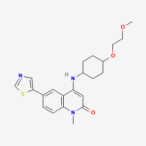molecular formula C22H27N3O3S B606566 CD38 抑制剂 1 CAS No. 1700637-55-3