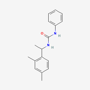 molecular formula C17H20N2O B6065690 N-[1-(2,4-dimethylphenyl)ethyl]-N'-phenylurea 