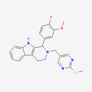 1-(4-fluoro-3-methoxyphenyl)-2-{[2-(methylthio)-5-pyrimidinyl]methyl}-2,3,4,9-tetrahydro-1H-beta-carboline