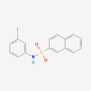 molecular formula C16H12INO2S B6065715 N-(3-iodophenyl)-2-naphthalenesulfonamide 