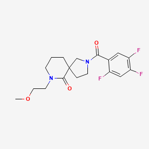 7-(2-methoxyethyl)-2-(2,4,5-trifluorobenzoyl)-2,7-diazaspiro[4.5]decan-6-one