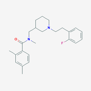 N-({1-[2-(2-fluorophenyl)ethyl]-3-piperidinyl}methyl)-N,2,4-trimethylbenzamide