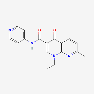 1-ethyl-7-methyl-4-oxo-N-4-pyridinyl-1,4-dihydro-1,8-naphthyridine-3-carboxamide