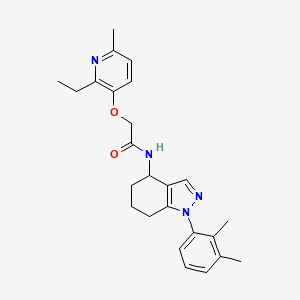 N-[1-(2,3-dimethylphenyl)-4,5,6,7-tetrahydro-1H-indazol-4-yl]-2-[(2-ethyl-6-methyl-3-pyridinyl)oxy]acetamide