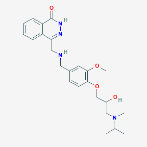 4-{[(4-{2-hydroxy-3-[isopropyl(methyl)amino]propoxy}-3-methoxybenzyl)amino]methyl}-1(2H)-phthalazinone