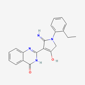 molecular formula C20H18N4O2 B6065861 2-[2-amino-1-(2-ethylphenyl)-4-oxo-4,5-dihydro-1H-pyrrol-3-yl]-4(3H)-quinazolinone 