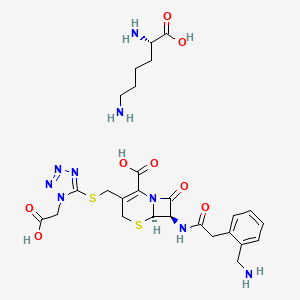 molecular formula C26H35N9O8S2 B606587 头孢拉尼赖氨酸 CAS No. 63767-79-3
