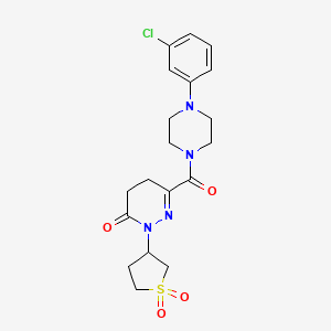 6-{[4-(3-chlorophenyl)-1-piperazinyl]carbonyl}-2-(1,1-dioxidotetrahydro-3-thienyl)-4,5-dihydro-3(2H)-pyridazinone