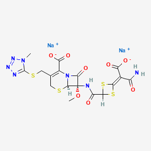 molecular formula C17H15N7Na2O8S4 B606588 头孢替坦二钠 CAS No. 74356-00-6