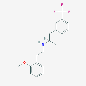 molecular formula C19H22F3NO B6065889 N-[2-(2-methoxyphenyl)ethyl]-1-[3-(trifluoromethyl)phenyl]-2-propanamine 